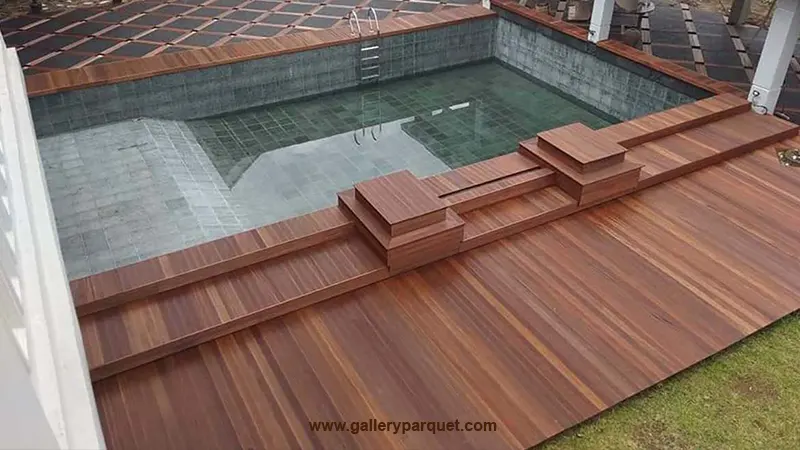galleryparquet decking samping kolam