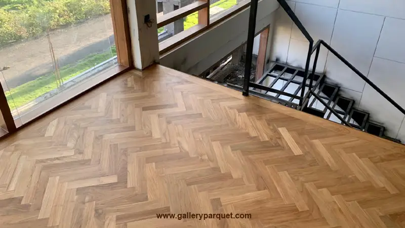 galleryparquet lantai kayu jati herringbone