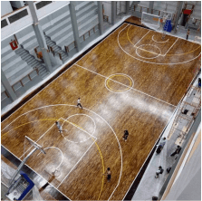lantai lapangan basket