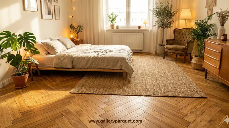 galleryparquet lantai kayu jati kamar