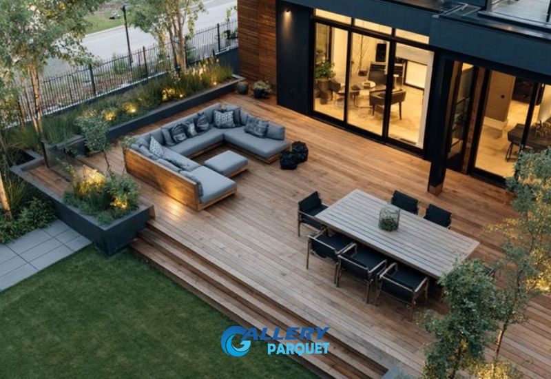 pemasangan decking kayu bengkirai