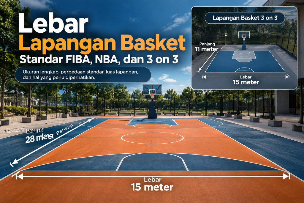 Lebar Lapangan Basket